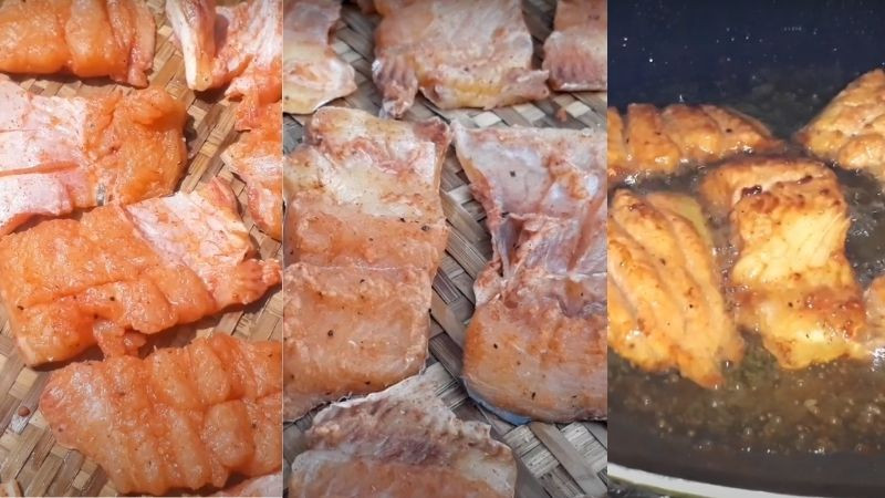 alt="Phơi khô cá tra dưới ánh nắng mặt trời"