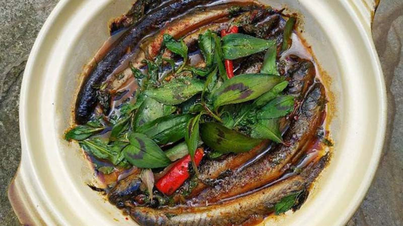 Cá bống thác kho riềng